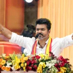 Vijay addressing TVK party workers after announcing Tamil Nadu election candidates