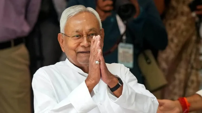 Nitish Kumar during his tenure as Bihar Chief Minister before moving to Rajya Sabha