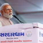 Prime Minister Narendra Modi addressing a gathering while urging companies to adopt work from home measures to reduce fuel consumption