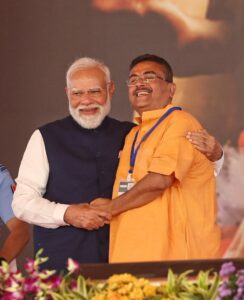 Suvendu Adhikari taking oath as Chief Minister of West Bengal under BJP government