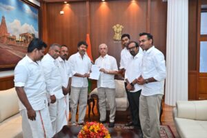 TVK chief Vijay meeting Tamil Nadu Governor before staking claim to form government